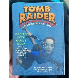 1999 Tomb Raider Collectible Card Game Pacific Peril Quest Deck SEALED
